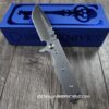il_fullxfull.6723891620_oxbi.jpg Chaves TAK Blue Label - Titanium Scales - Complete Knife - Satin Elmax Blade - 2 Blade Style Options - New In Box