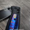 il_fullxfull.6751628141_en48.jpg Modulator Black Aluminum Scales - 4 Inlays - Copper - Patina - Titanium - Damascus - Benchmade Bugout - Flytanium Gear *Scales/Handles Only