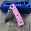 il_fullxfull.6761857151_4plg.jpg Chaves Redencion Street - Blue Label - Pink G-10 Scales - Complete Knife - Black Elmax Blade - 2 Blade Style Options - New In Box