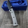 il_fullxfull.6762090657_bfyj.jpg Chaves Redencion Street Blue Label - Titanium Scales - Complete Knife - Black Elmax Blade - 2 Blade Style Options - New In Box