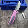 il_fullxfull.6766965457_eubw.jpg Chaves TAK Blue Label - Pink G-10 Scales - Complete Knife - Satin Elmax Blade - 2 Blade Style Options - New In Box
