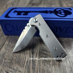 il_fullxfull.6771918415_80li.jpg Chaves TAK Blue Label - Titanium Scales - Complete Knife - Satin Elmax Blade - 2 Blade Style Options - New In Box