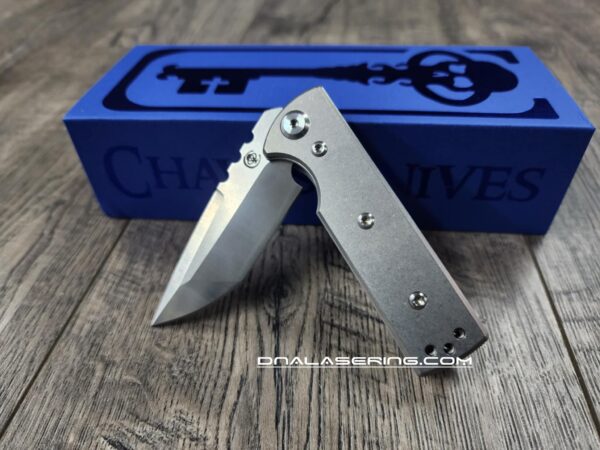 il_fullxfull.6771918415_80li.jpg Chaves TAK Blue Label - Titanium Scales - Complete Knife - Satin Elmax Blade - 2 Blade Style Options - New In Box