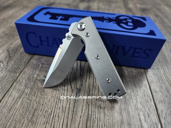 il_fullxfull.6771918423_383l.jpg Chaves TAK Blue Label - Titanium Scales - Complete Knife - Satin Elmax Blade - 2 Blade Style Options - New In Box