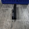 il_fullxfull.6774861595_f3f5.jpg Chaves Knives TAK Flipper Knife - Engraved Dead Aztec - Black Micarta 2.75" - Tanto or Drop Point Blade Option - Complete Knife - EDC