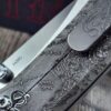 il_fullxfull.6980781529_4iup.jpg Chaves Knives - Relief Engraved RCK9 - Davy Jones - Titanium - M390 steel - COMPLETE KNIFE!! With Extra clip - New in box