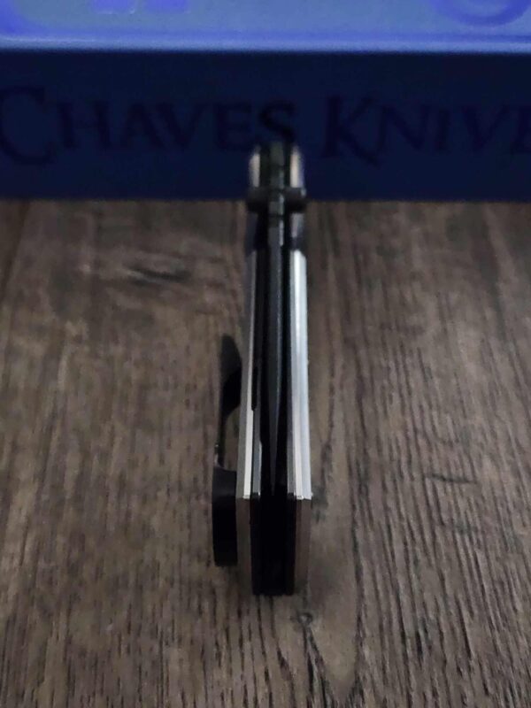 il_fullxfull.7027320215_ix2f.jpg Chaves Redencion 229 - Seigaiha Relief Engraved Laser Engraved Titanium Scales - Knife Install Optional - 4 Blade Styles - New In Box