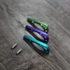 Benchmade MINI Bugout 533 - ANO Titanium Backspacer - 3 Color Choices - Green - Purple - Teal - Flytanium Gear
