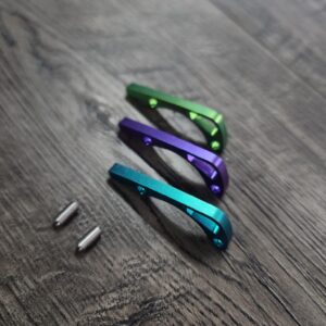 Benchmade MINI Bugout 533 - ANO Titanium Backspacer - 3 Color Choices - Green - Purple - Teal - Flytanium Gear