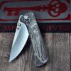 il_fullxfull.7094632349_7c7o.jpg Chaves Knives - Relief Engraved RCK9 - Titanium Scales - Momento Mori - M390 Steel - COMPLETE KNIFE!! With Extra Clip - New in Box