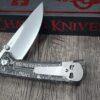 il_fullxfull.7094632615_6hqb.jpg Chaves Knives - Relief Engraved RCK9 - Titanium Scales - Momento Mori - M390 Steel - COMPLETE KNIFE!! With Extra Clip - New in Box