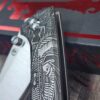 il_fullxfull.7094632815_ceor.jpg Chaves Knives - Relief Engraved RCK9 - Titanium Scales - Momento Mori - M390 Steel - COMPLETE KNIFE!! With Extra Clip - New in Box
