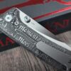 il_fullxfull.7094633257_klx5.jpg Chaves Knives - Relief Engraved RCK9 - Titanium Scales - Momento Mori - M390 Steel - COMPLETE KNIFE!! With Extra Clip - New in Box