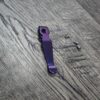 il_fullxfull.7556857078_qjb7.jpg Titanium Spyderco Shaman / Bodacious Deep Carry Pocket clip Anodized Purple - LynchNW - MADE IN USA - Edc