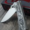 il_fullxfull.7635109252_qspy.jpg Chaves RCK9 Custom Engraved Titanium Knife – Deep Scrollwork – New In Box - EDC