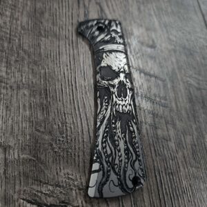 Chaves RCK9 Titanium Engraved with Davy Jones Theme - Show Side Scale ONLY