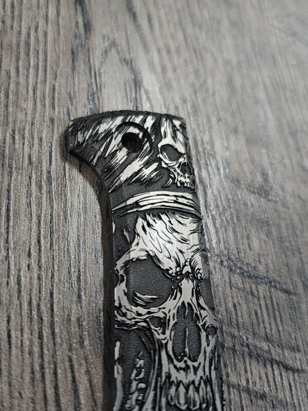 Chaves RCK9 Titanium Engraved with Davy Jones Theme - Show Side Scale ONLY