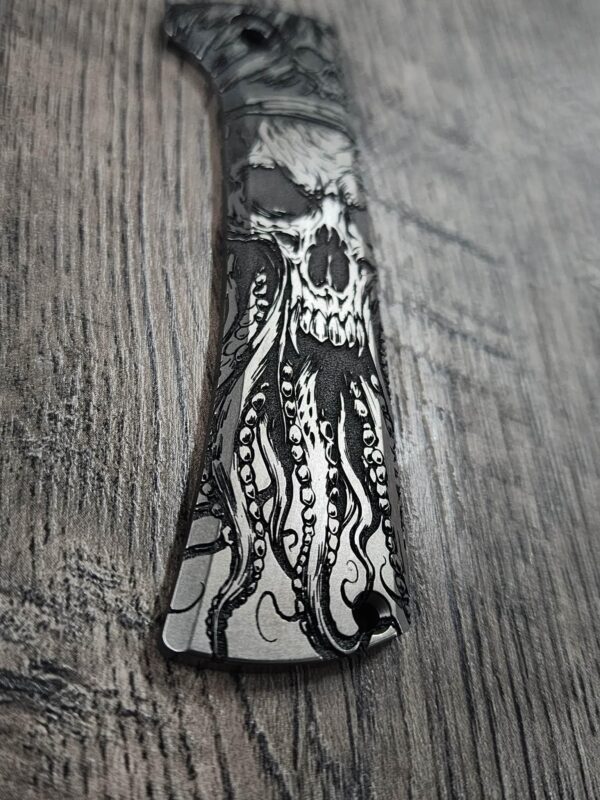 Chaves RCK9 Titanium Engraved with Davy Jones Theme - Show Side Scale ONLY