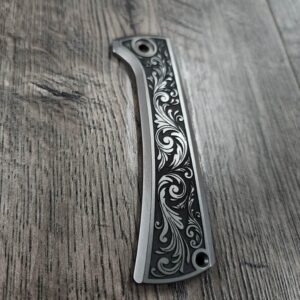 il_fullxfull.7721345069_tgxr.jpg Chaves RCK9 Titanium Engraved with Filigree/Scroll Design - Show Side Scale ONLY