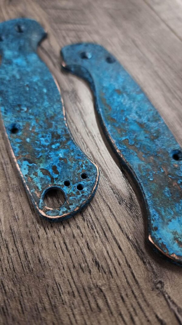 il_fullxfull.7902511832_tvpy.jpg Spyderco PM2 Copper - Shipwreck Patina - PM2 Copper Scales - EDC Gear - Hardware & Knife Install Options