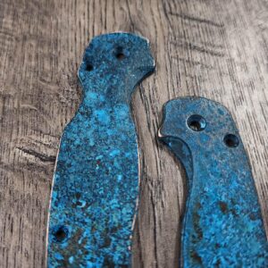 il_fullxfull.7902511840_ez6p.jpg Spyderco PM2 Copper - Shipwreck Patina - PM2 Copper Scales - EDC Gear - Hardware & Knife Install Options