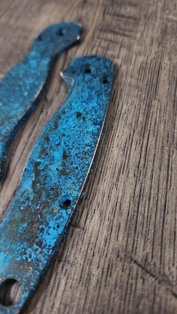 il_fullxfull.7950462319_phqf.jpg Spyderco PM2 Copper - Shipwreck Patina - PM2 Copper Scales - EDC Gear - Hardware & Knife Install Options