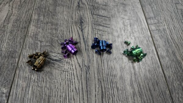 Spyderco Manix 2 - Titanium Hardware Kit - Anodized Titanium - 4 Colors - Flytanium Gear