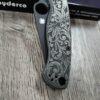 il_fullxfull.7973556348_oley.jpg Spyderco PM2 TI - Cannabis Leaf Scroll - Relief Engraved Titanium Knife Scales - EDC Gear - Knife & Hardware Optional