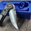 il_fullxfull.7973707096_h4t7.jpg Chaves Redencion 229 - Cannabis Scroll Relief Engraved Titanium Scales - Knife Install Optional - 2 Blade Styles - New In Box
