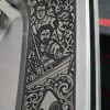 il_fullxfull.8012487924_itio.jpg Chaves Knives - Relief Engraved RCK9 - Titanium Scales -Jaws Theme! - M390 Steel - COMPLETE KNIFE!! With Extra Clip - New in Box