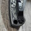 il_fullxfull.8014430441_imv0.jpg Spyderco PM2 TI - Cannabis Leaf Scroll - Relief Engraved Titanium Knife Scales - EDC Gear - Knife & Hardware Optional