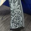 il_fullxfull.8021656123_tt4w.jpg Chaves Redencion 229 - Cannabis Scroll Relief Engraved Titanium Scales - Knife Install Optional - 2 Blade Styles - New In Box