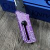 Chaves Chub Utility Knife – Purple Anodized Snakeskin Pattern – Custom Engraved Box Cutter – EDC Utility Blade – New In Box