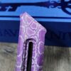 Chaves Chub Utility Knife – Purple Anodized Snakeskin Pattern – Custom Engraved Box Cutter – EDC Utility Blade – New In Box