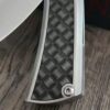 il_fullxfull.8060368723_rcj2.jpg Chaves Knives - Relief Engraved RCK9 - Titanium Scales -Basketweave - M390 Steel - COMPLETE KNIFE!! With Extra Clip - New in Box