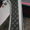 il_fullxfull.8060369073_i8o8.jpg Chaves Knives - Relief Engraved RCK9 - Titanium Scales -Basketweave - M390 Steel - COMPLETE KNIFE!! With Extra Clip - New in Box