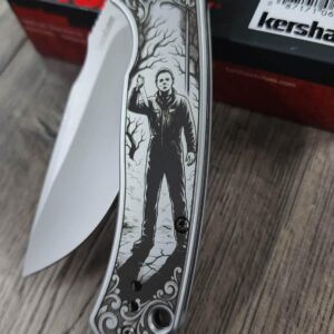 il_fullxfull.8071261199_g8pv.jpg Custom Engraved Kershaw Scour Knife – Michael Myers! | Deep Laser Engraved Single Side - Complete Knife!! - EDC