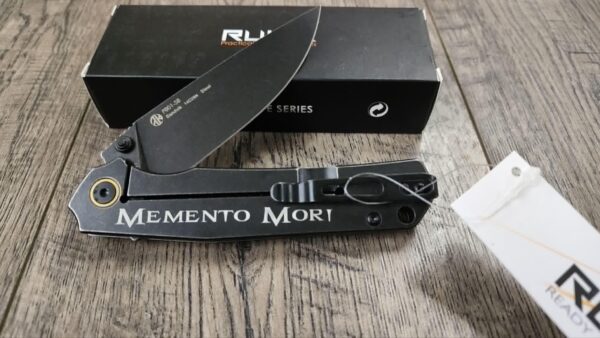 il_fullxfull.8094784779_3owl.jpg Custom Engraved Ruike P801 Black Knife – Memento Mori Grim Reaper Design – Deep Laser Engraved EDC Pocket Knife – Gothic Skull Art