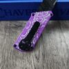 Chaves Chub Utility Knife – Purple Anodized Snakeskin Pattern – Custom Engraved Box Cutter – EDC Utility Blade – New In Box
