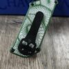 il_fullxfull.8101484841_4iee.jpg Chaves CHUB Utility Knife – Green Anodized 3D Snake Pattern – Custom Engraved Utility Blade – Premium EDC Box Cutter – New In Box