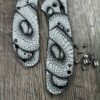 il_fullxfull.8102290507_bsvt.jpg Benchmade Griptilian Aluminum Scales – Black Anodized 3D Snake Pattern – Custom Engraved Griptilian Scales – Satin Hardware Included