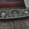 il_fullxfull.8105236021_41q2.jpg Custom Engraved Kershaw Scour Pirate Engraved Knife – Custom Skull & Ship Scrollwork Design – Nautical EDC Pocket Knife – Blackwashed Blade