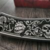 il_fullxfull.8105236821_6gpv.jpg Custom Engraved Kershaw Scour Pirate Engraved Knife – Custom Skull & Ship Scrollwork Design – Nautical EDC Pocket Knife – Blackwashed Blade