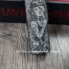 Chaves CHUB OTF Utility Knife - Gothic Tattoo Girl Engraved - Skull & Scrollwork Art - Custom EDC Box Cutter - USA Made