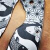 il_fullxfull.3841031913_lg4w.jpg Koi - Yin Yang - Spyderco Tenacious - Deep Fiber Laser Engraved Titanium Scales - EDC Gear *Scales Only* Flytanium Gear