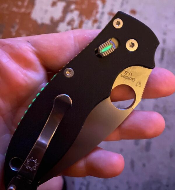 Spyderco Manix 2 - Glow - Titanium Ball Cage Lock - Satin - Flytanium Gear - Knife NOT included~!!!