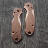 il_fullxfull.5879654635_oxpc.jpg PM3 Lotus with Seigaiha Waves Engraved - Copper Scales for Spyderco Paramilitary 3 - Stonewashed - Flytanium Gear - Knife Install Optional