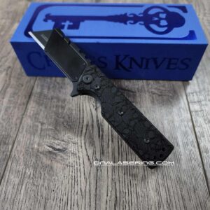 il_fullxfull.7010541877_njb3.jpg Chaves C.H.U.B. Flipper Linerlock PVD Coated with laser engraved Skulls pattern! Utility knife - EDC knife - Complete knife - New In Box