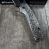 il_fullxfull.7891241457_h613.jpg Custom Spyderco Shaman Titanium Lotus Scales w/ Filigree Scroll Relief Engraving – Custom - SCALES ONLY