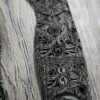 il_fullxfull.7950475853_bmvm.jpg Spyderco PM3 Para 3 Scales ONLY – Black Linen Micarta Lotus w/ Viking Runes Laser Engraving – Custom Scales